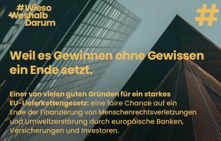 Kampagnebild zum EU Lieferkettengesetz Kampagne für ein EU Lieferkettengesetz